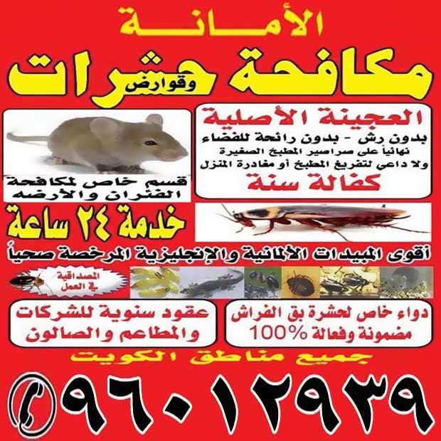 مكافحه حشرات وقوارض